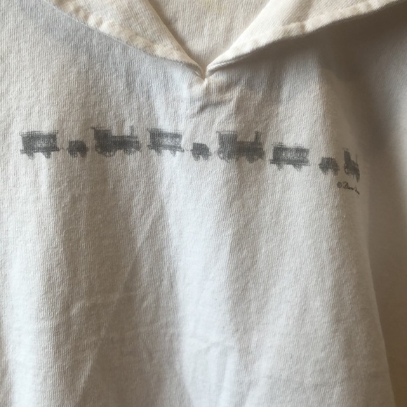 Toddler boys white romper with train. 24 mos. - Picture 2 of 5